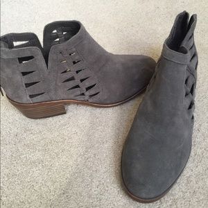Vince Camuto gray ankle booties